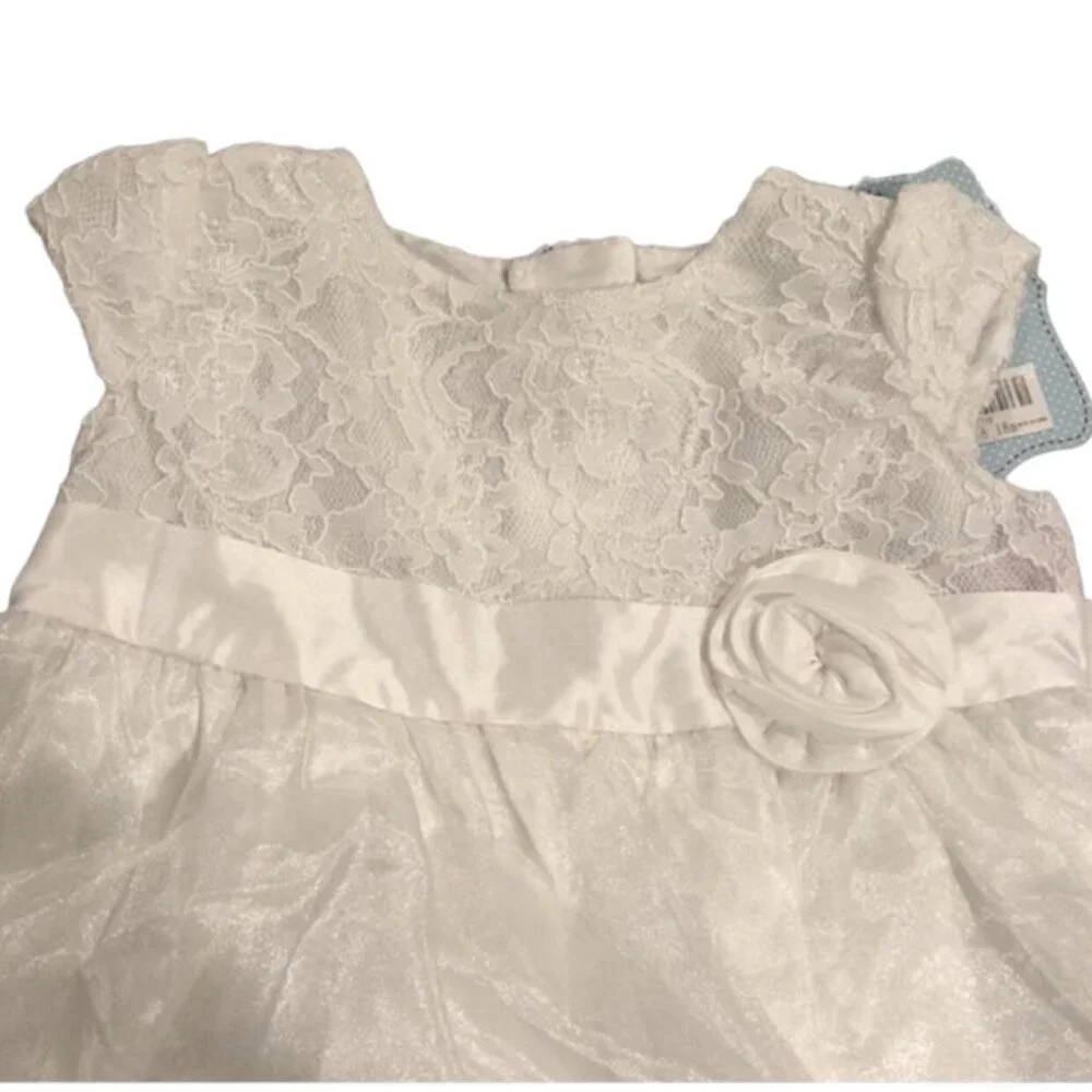 NEW Flower Girl 18m White Lace Dress